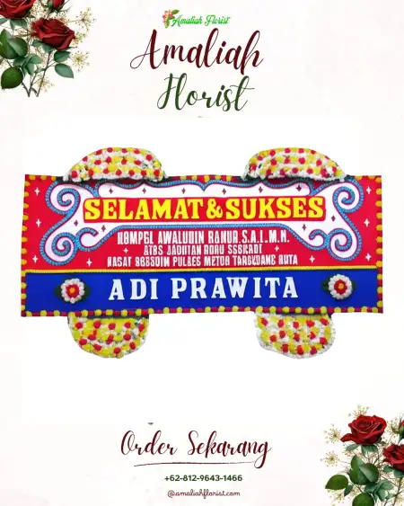 Papan Bunga Ucapan Selamat Delodberawah